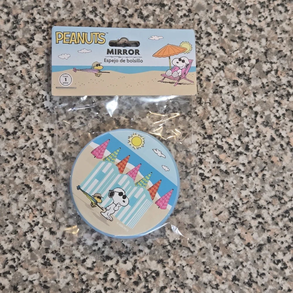 Peanuts Snoopy Compact Mirror - Choose Pink, Orange, Or Blue